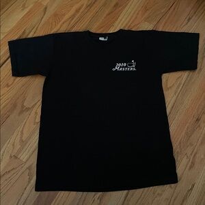 Masters Collection T-Shirt Medium Black 2010 Tournament Golf Short Sleeve